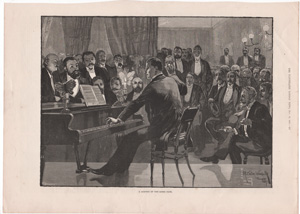 antique music prints (19th century)